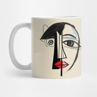 Picasso Style Artsy Face Mug